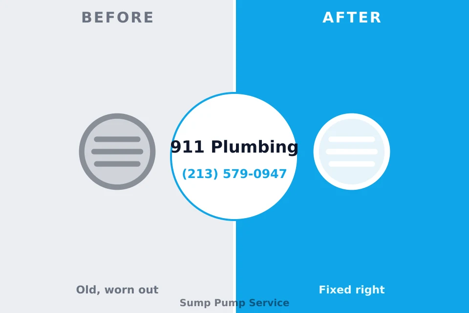 Before and after: plumbing company Brookville, NY